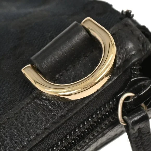 Gucci Black Canvas GG Abbey D Ring Handbag 145750 002404 155675 - Picture 6 of 10